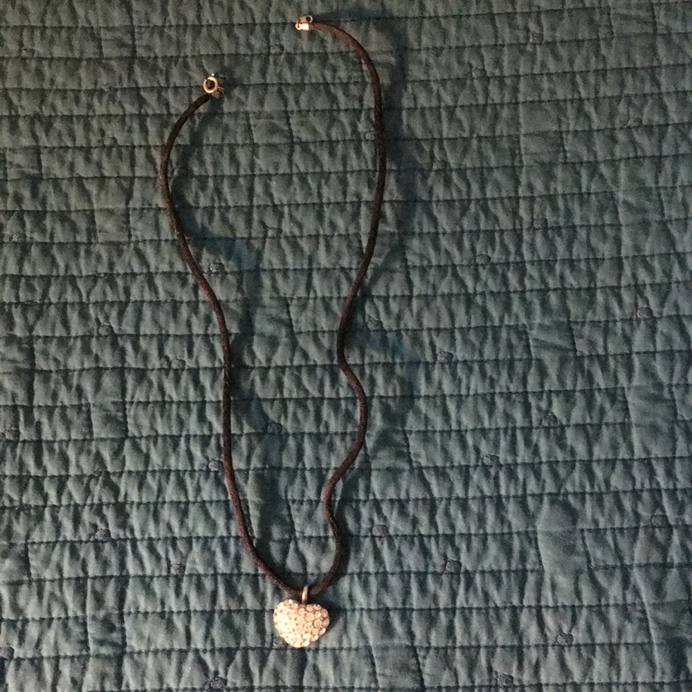 Diamond Heart Necklace Womens Great Condition